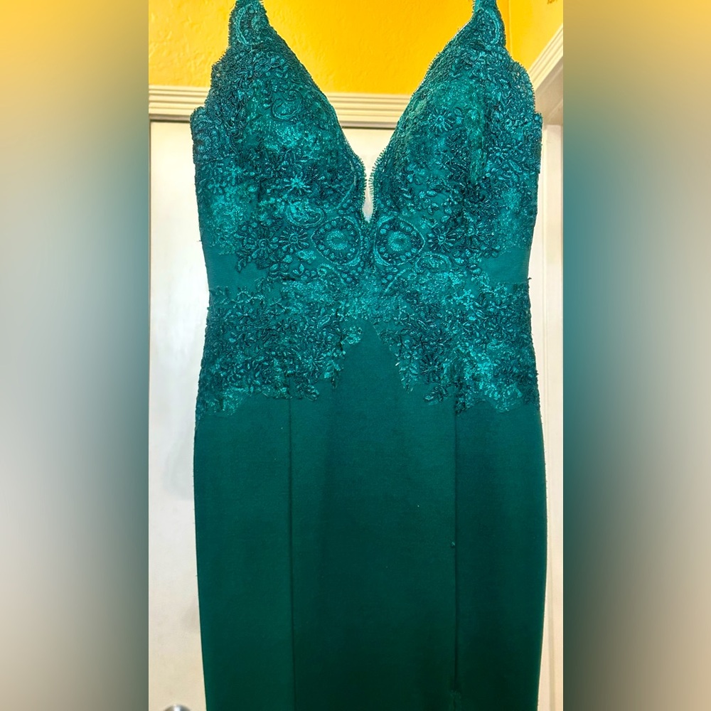 Emerald Mermaid Dress Gown M